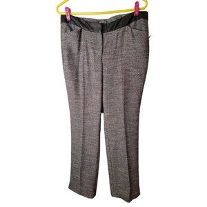 Express Editor Size 12 Womens Pants Tweed Mid Rise Stretch Dress Trousers NWT
